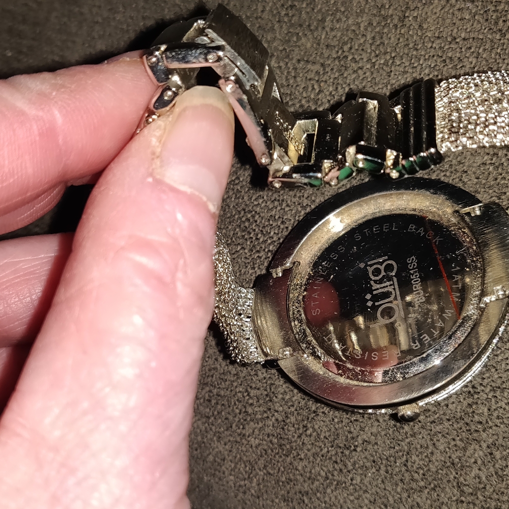 Women's Silvertone Crystal Watch - Picture 6 of 9